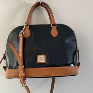 Black patent leather Dooney & Bourne satchel